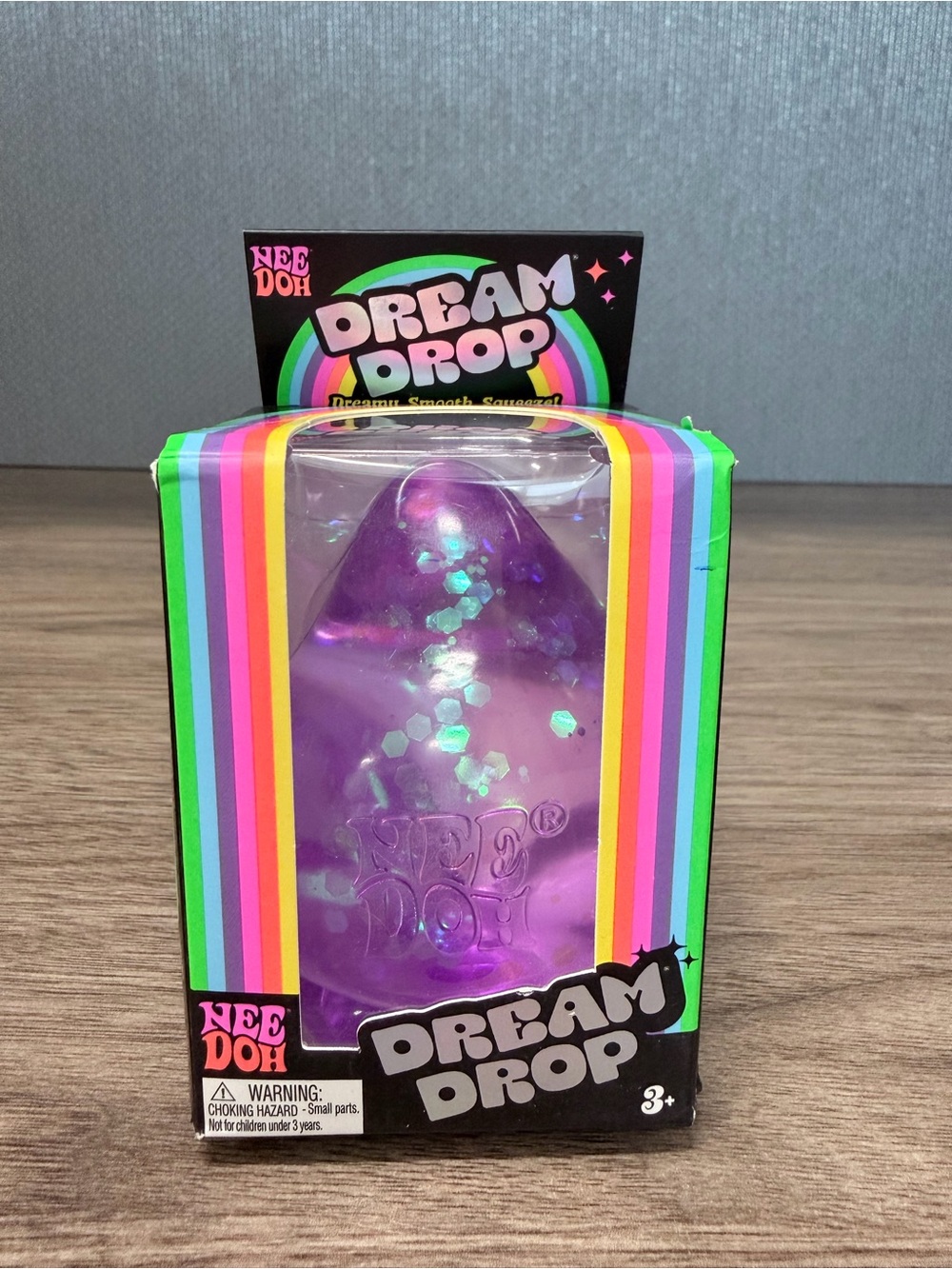 NIB SHIPS TODAY NeeDoh Glitter Cube Dream Drop Groovy Glob Schylling Squishy 3pk - Picture 3 of 5